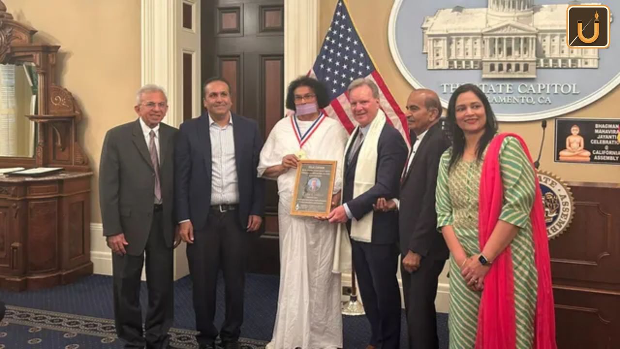 Usthadian Academy / Jain Acharya Lokesh Muni Honored with American President’s Volunteer Award 2024